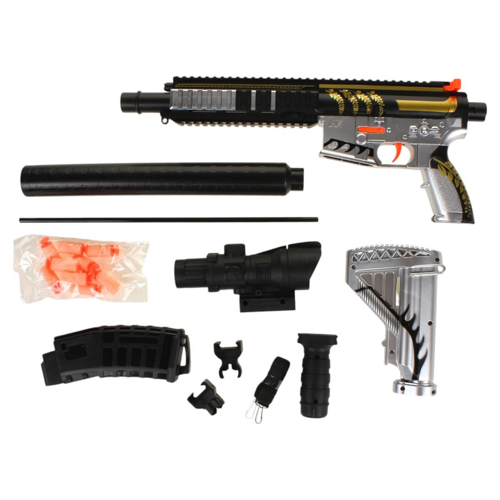 Автомат с мягк.пулями, коробка 907C