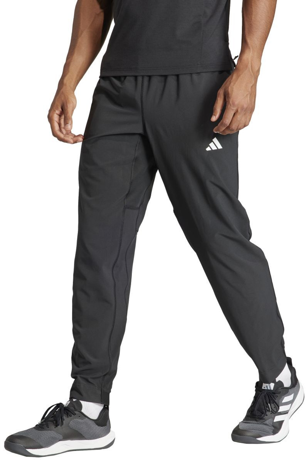Мужские теннисные штаны Adidas Train Essentials Woven - черный