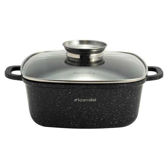 Набор посуды 6 предметов с прихватками Kamille KM 4435 из литого алюминия