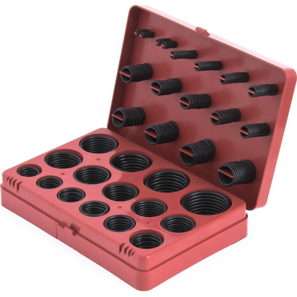 Набор резиновых уплотнительных прокладок СИБРТЕX , D 7 - 53 мм, 406 предм. (47597)