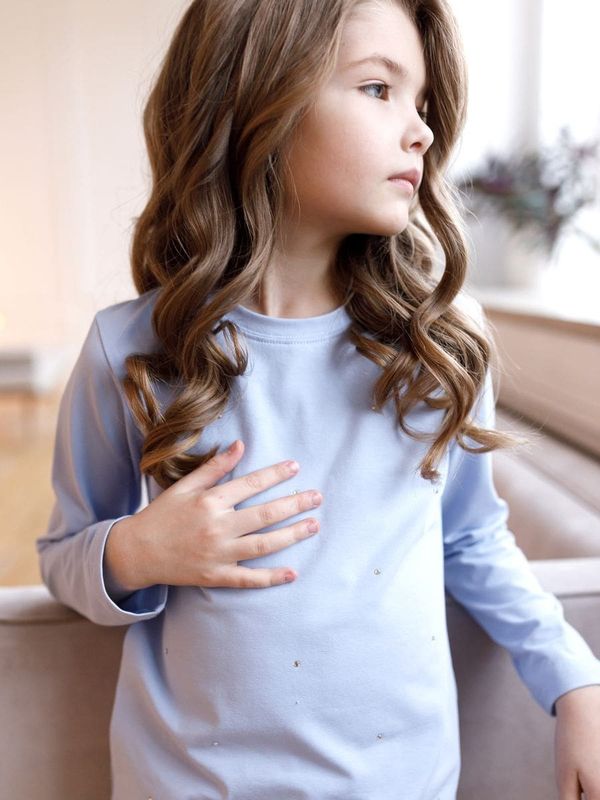 Лонгслив стразы 3530