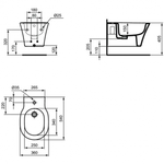 Подвесное биде Ideal Standard CONNECT AIR E026601