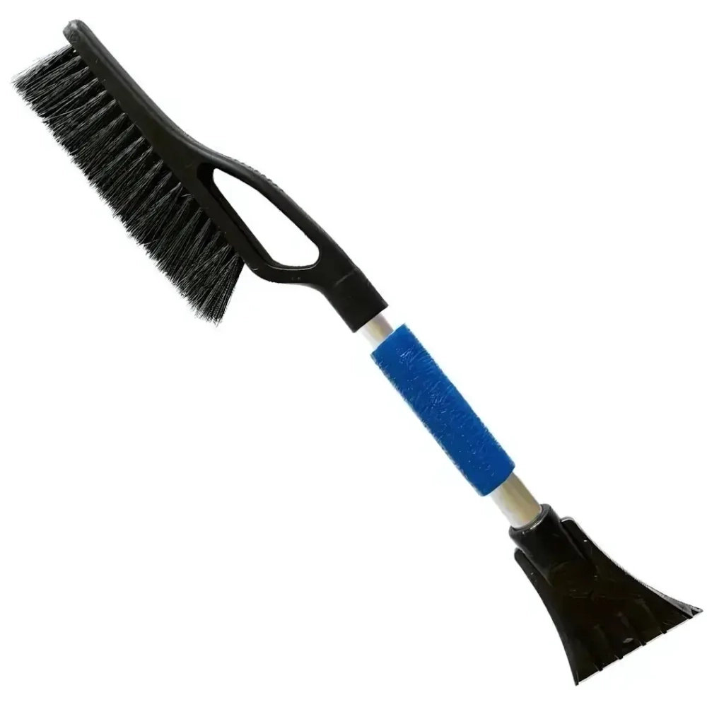 Щетка автомобильная ЛЮКС МИНИ МПалюмин.ручка с держателем + скребок ,