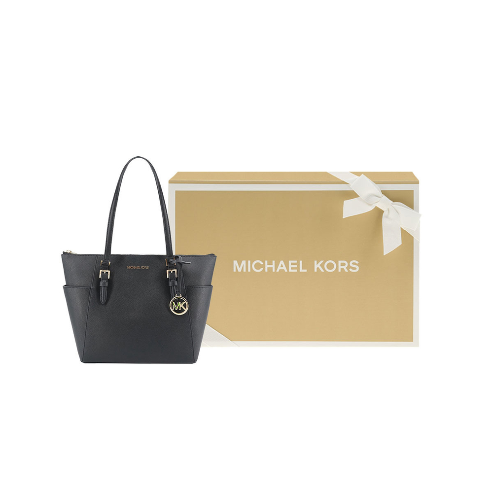 Сумка MICHAEL KORS MK Charlotte Logo Tote, 35T0GCFT7L-BLACK