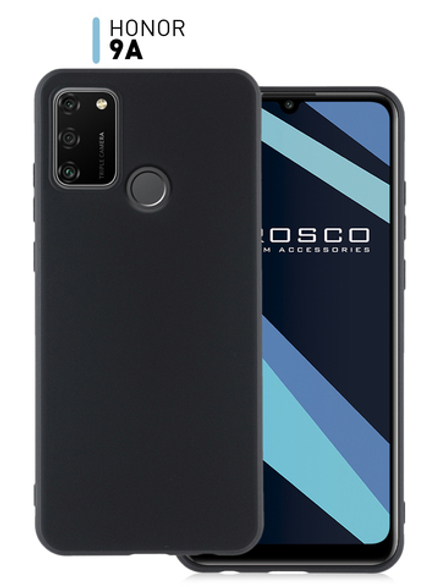 Чехол ROSCO для Honor 9A оптом (арт. HW-H9A-COLOURFUL-BLACK)