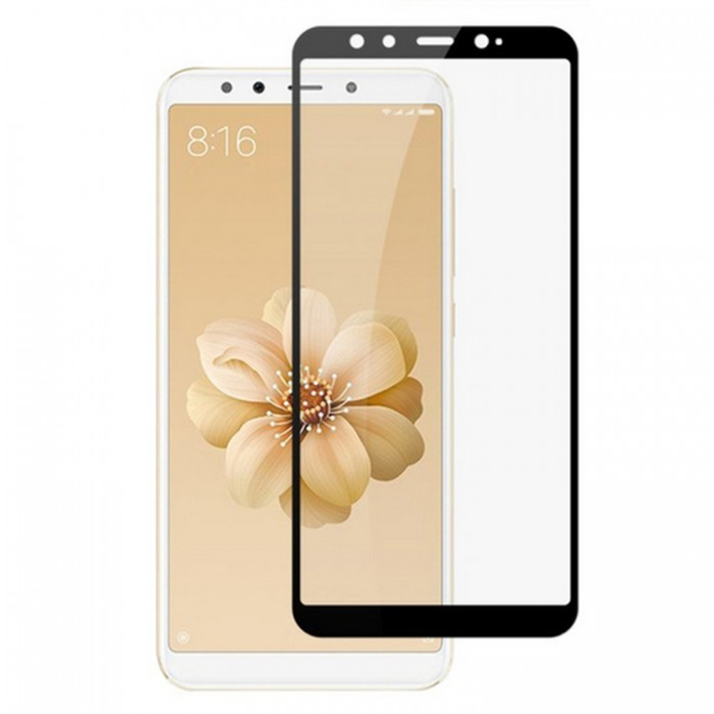 Защитное стекло "Полное покрытие" для Xiaomi Mi A2/Mi 6X Черное