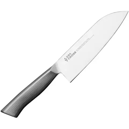 Нож поварской «Диакросс» сантоку сталь нерж. ,H=20,L=295/165,B=25мм металлич