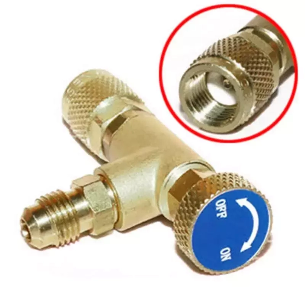 Вентиль с нажимом на ниппель FC-34 (HC-1222) 1/4" / 1/4" SAE, до 20 bar