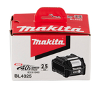 Аккумулятор BL4025 (XGT, 40В, 2.5Ач), картон, 1 шт. Makita 191B36-3 Li-ion 40В 2,5 Ач XGT BL4025
