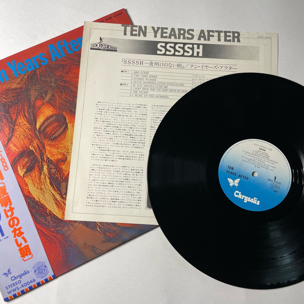 Винтажная виниловая пластинка LP Ten Years After Ssssh (Japan 1977) (Obi) Stoned Woman