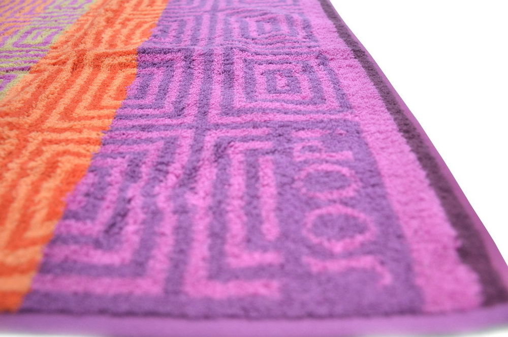 Полотенце 50x100 Cawo-JOOP! Imperial Striped Tile 1640 розовое