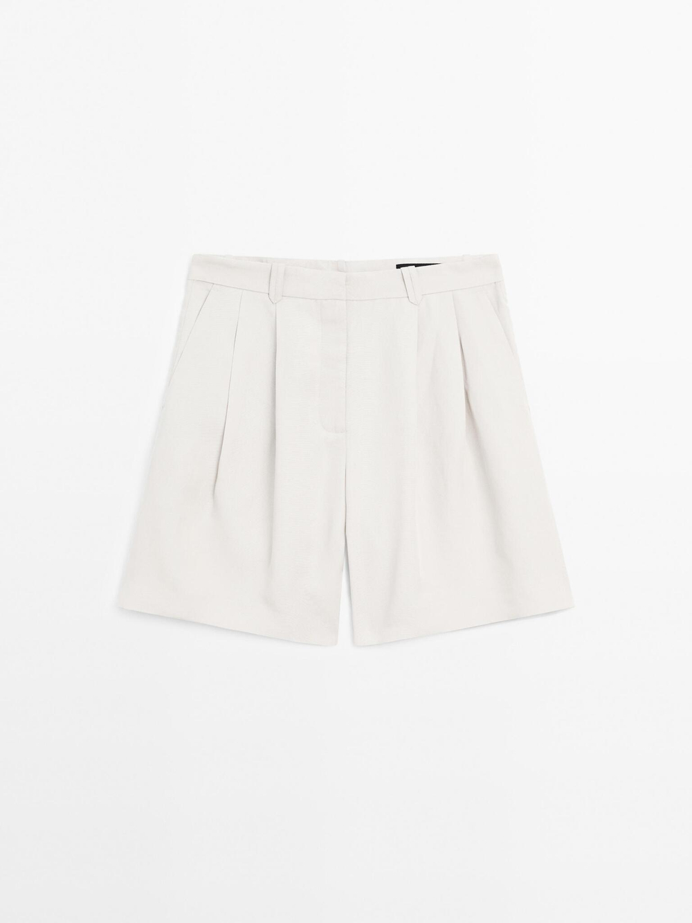 Massimo Dutti Плиссированные шорты, белый