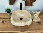 Раковина из оникса Erozy Natural EO-65760 40х40х15 из натурального камня