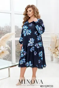 Платье 233-Синий Minova