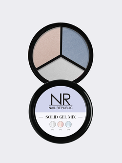 NR Solid Gel Mix Твердые гель-лаки Palette 19 (010, 012, 015), 3х5гр