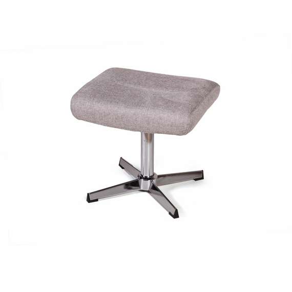 Кресло-качалка с оттоманкой Andrea, серое