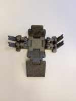 Игрушка робот-паук трансформер, серебристая