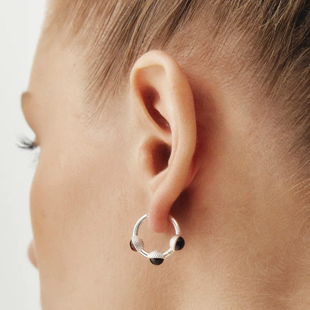 Серьги КОЛТ с гранатами