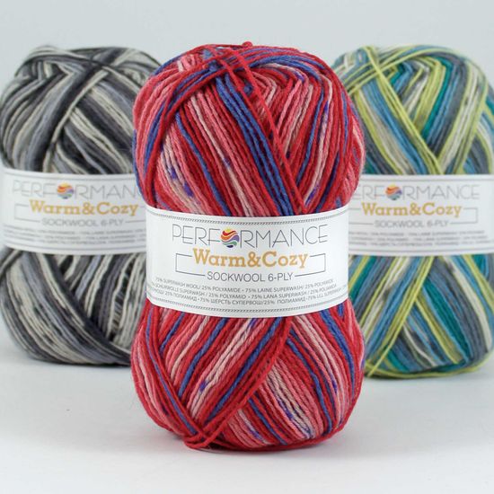 Пряжа Warm & Cozy 6-ply PERFORMANCE (75% шерсть супервош, 25% полиамид)