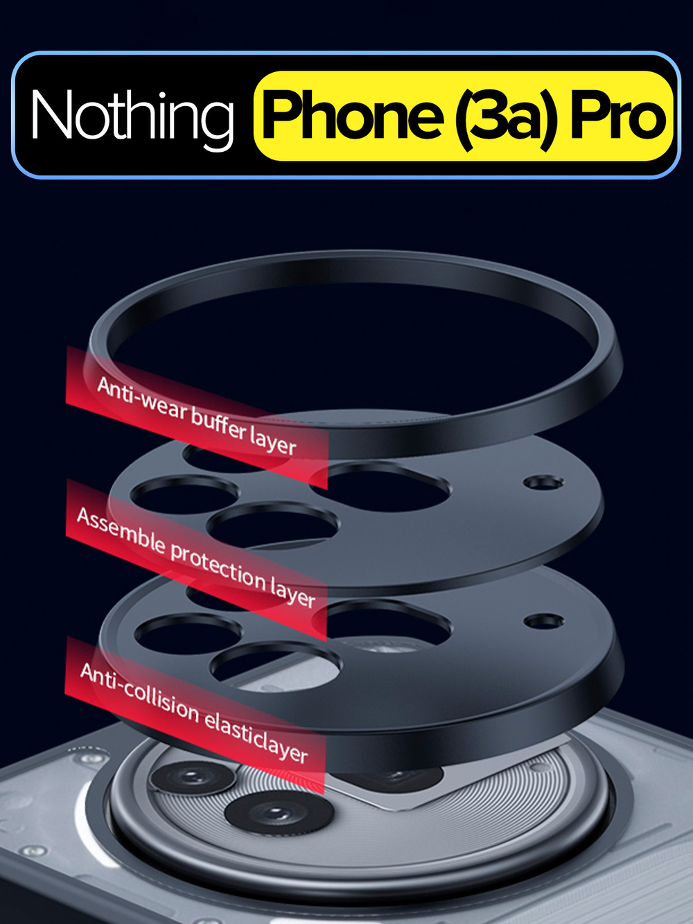 Чехол для Nothing Phone (3a) Pro c MagSafe противоударный с усиленными углами XUNDD