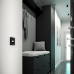 Датчик движения 500 Вт, двухпроводный (черный)