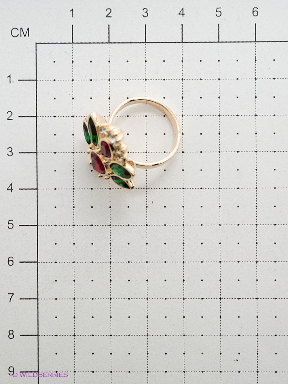 "Листра"  кольцо в золотом покрытии из коллекции "Пастель" от Jenavi