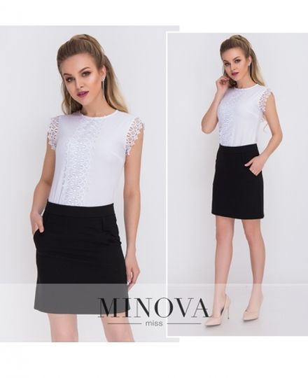 Юбка 1052-черный Minova Фото 2