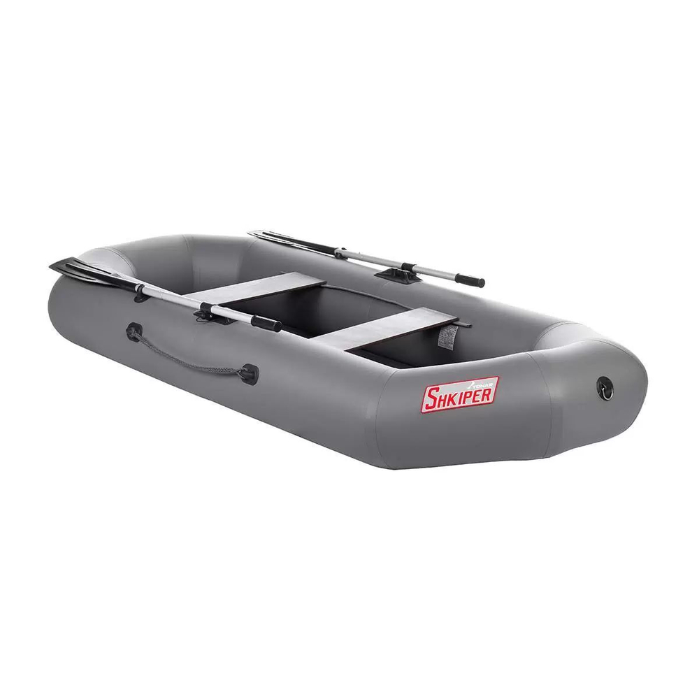 Лодка надувная для рыбалки Тонар Шкипер А280 надувное дно зеленый