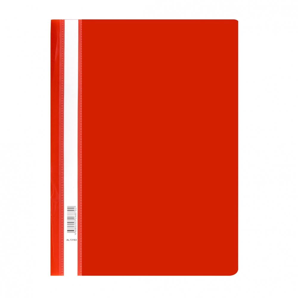 Папка-скоросшиватель пластиковая Alingar, A4, красный, 160 мкм, пакет европодвес