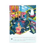 Календарь настенный перекидной с иллюстрациями Яны Франк на 2026 год