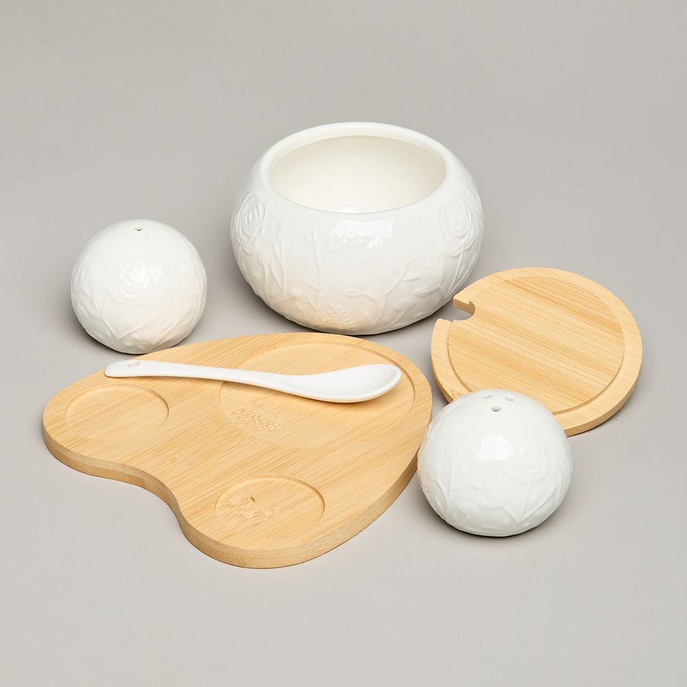 НАБОР ДЛЯ СПЕЦИЙ LEFARD "MEADOW" 3 ПР. НА ДЕР.ПОДСТАВКЕ 15,5*15,5*10 СМ