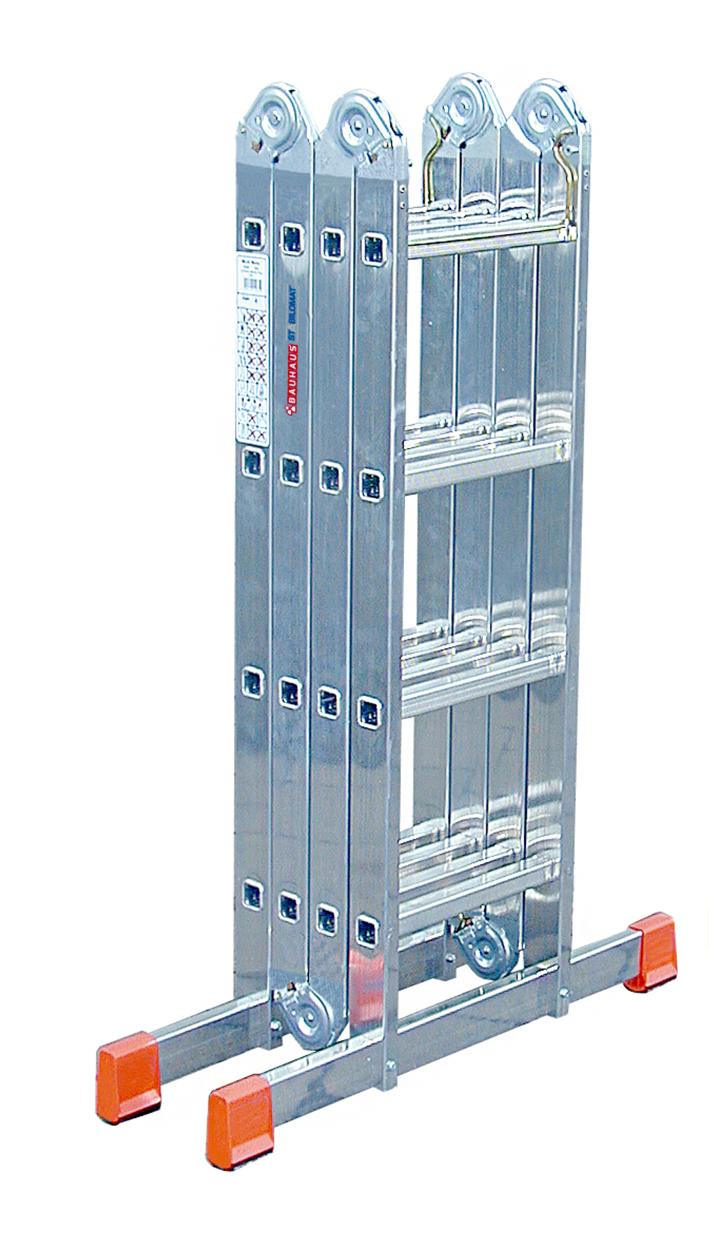 MULTIMATIC Шарнирная универсальная стремянка-трансформер,4*4( 120649)