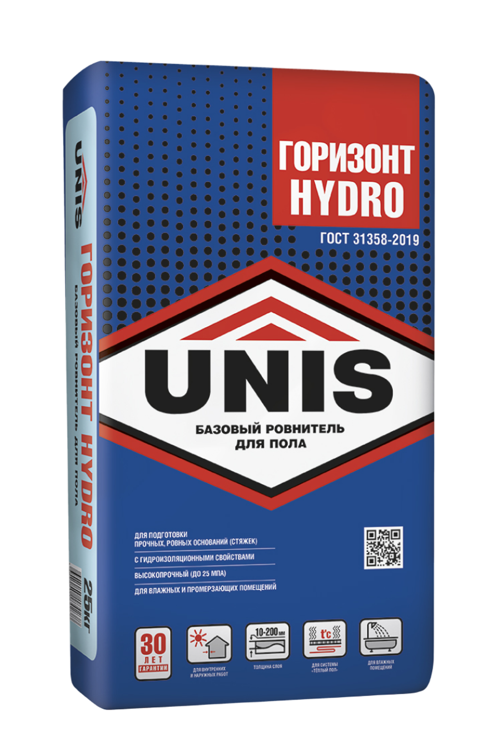 Ровнитель для пола UNIS ГОРИЗОНТ HYDRO водостойкий базовый  25 кг