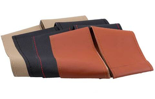 Оплетка на руль на шнурке Coolpart MAXIMAL 500BR-BR нат.кожа, нить, игла коричневый/коричневый