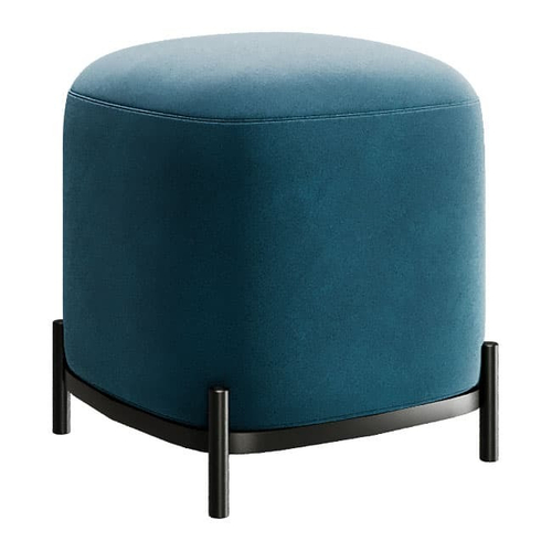 Банкетка 3, велюр бирюзово-зеленый