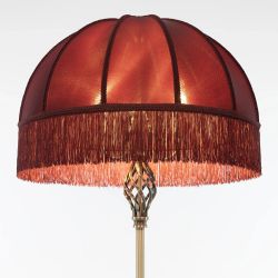 Citilux Базель CL407933 Торшер бронза с красным абажуром