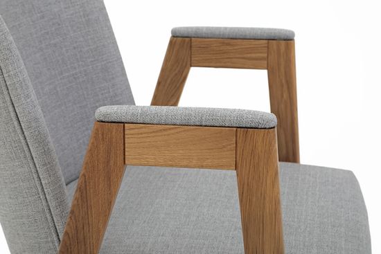 Кресло Бостон (дуб/тон 344 темный дуб/ткань Siesta Latte)