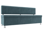 Диван кухонный прямой Стайл, Бирюзовый, Велюр, 111640