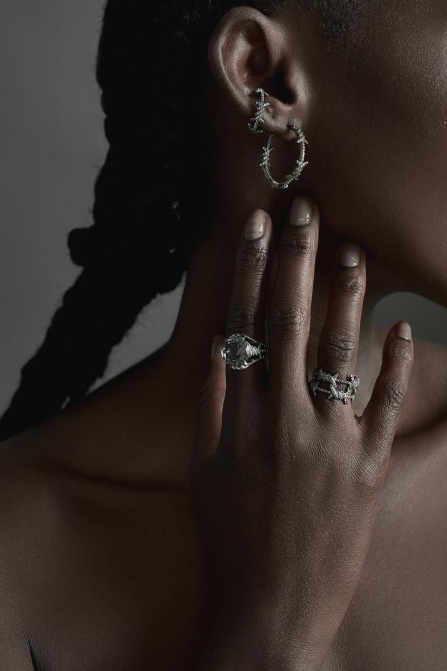 Кольцо двойное на фалангу