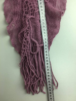 Шарф фиолетовый шерстяной