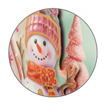 Подарочный пакет Basir, серия "Дед мороз и снеговик", золотое тиснение, 30*40*12 см, ассорти