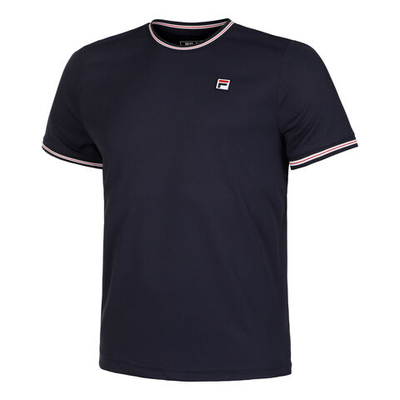 Мужское теннисное поло Fila Marlon T-Shirt Men - Dark Blue, Multicoloured