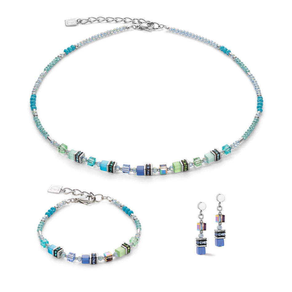 Серьги-пусеты Coeur de Lion Blue-Green 4562/21-0705