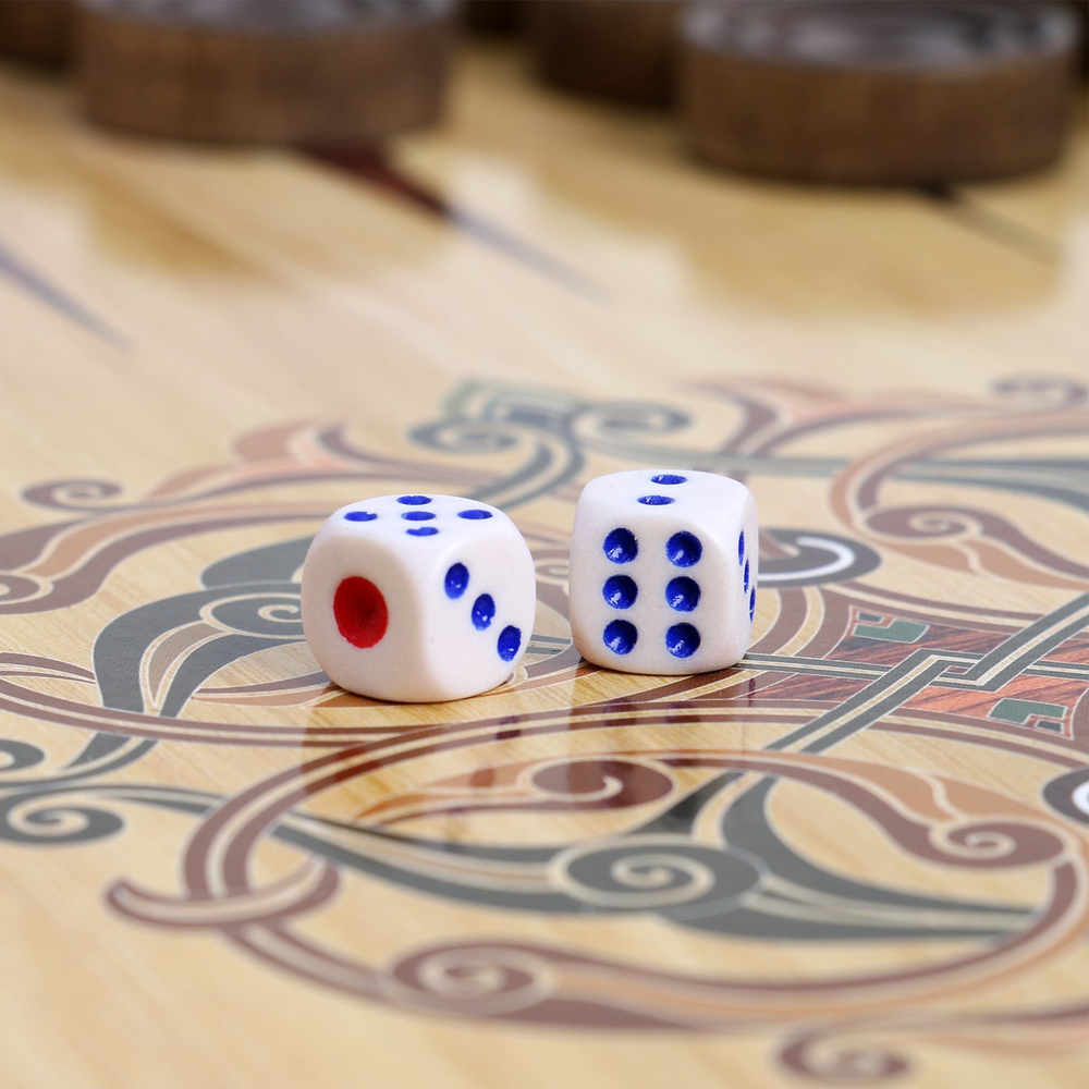 Нарды "Викинги" в дер. коробе средние SA-VI-M