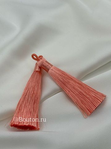 Кисточка для штор персиковая 8 см