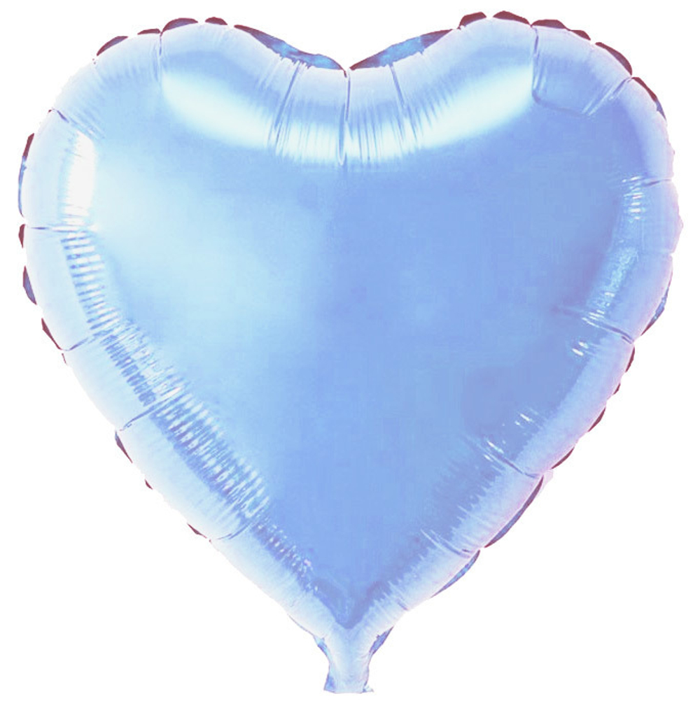 Воздушный шар Сердце (Голубое)