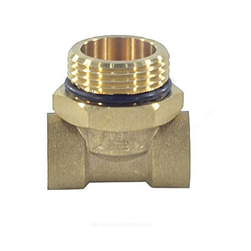 Тройник коллекторный латунь 1"х1/2"х1/2" Апогей 340001