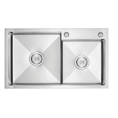 Кухонная мойка, 780x450x220 мм, 2 чаши