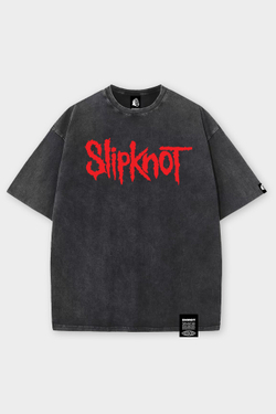 Футболка SHMOT "SLIPKNOT LOGO" GARMENT DYE Черный