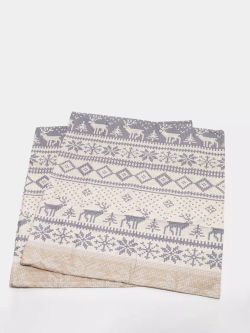 Постельное белье Сказка "Скандинавия/Вязание" 1,5-сп Наволочка 50х70 см 1 шт Простынь на резинке 90х200 см Пододеяльник 145х215 см, перкаль